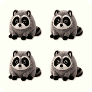 Jimothy Raccoon Plush 4PCS